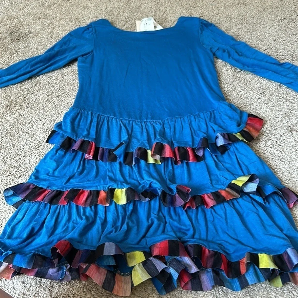 Ella and Lulu Long Sleeve Ruffle Dress Size 8 NWT Nordstrom